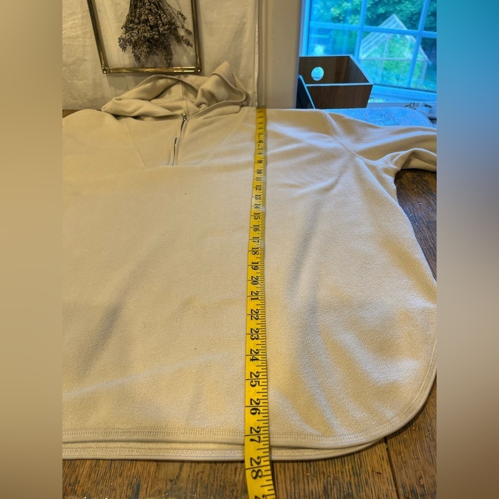 Beige Half-Zip Hoodie – Size 2X (see measurements) - Picture 7 of 8